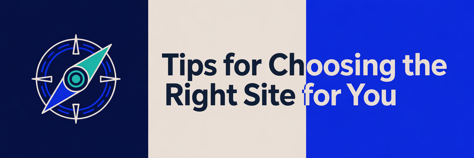 Tips for Choosing the Right Site for You